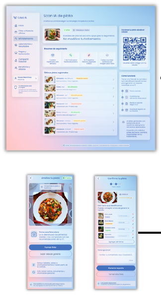 Pantallas de Scan de Alimentos