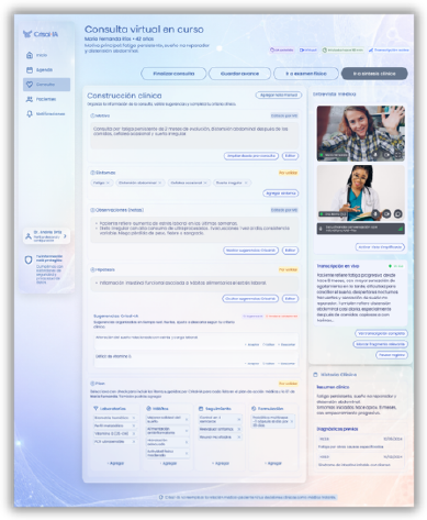 Pantallas de Dashboard Consulta