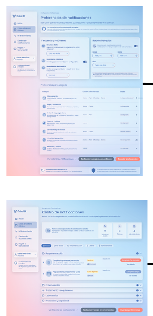 Pantallas de Notificaciones