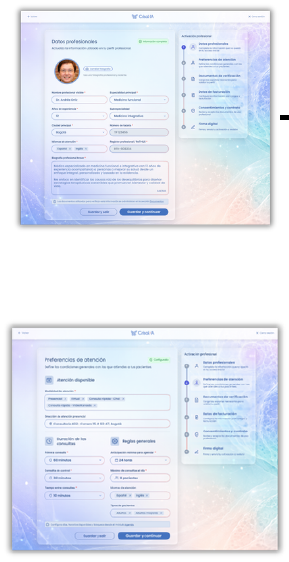 Pantallas de Registro de verificación